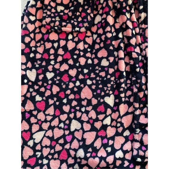 VERA BRADLEY L/XL Fleece Hooded Robe in LOVE YOU LOTS NAVY - Picture 2 of 8